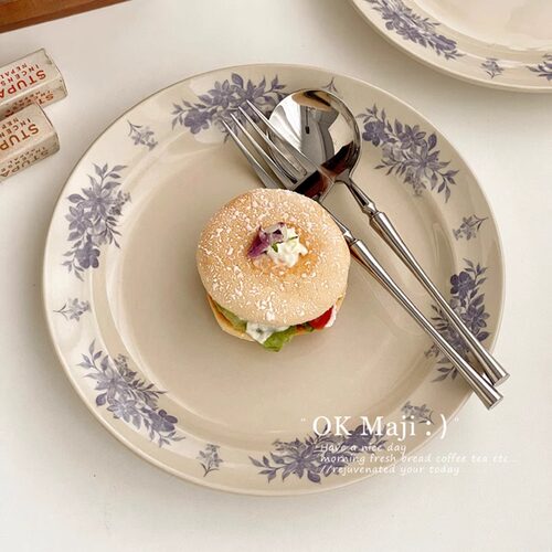 高级感中古风陶瓷盘子