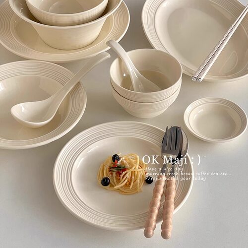 ins风家用高级感轻奢陶瓷碗盘