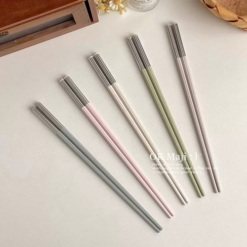 高端奢华家庭防霉合金筷子套装