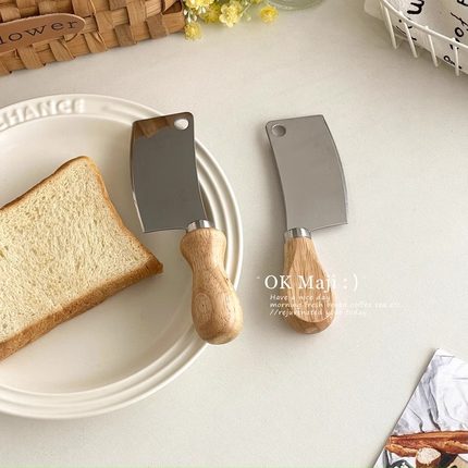 韩式迷你水果刀家用木柄小菜刀儿童辅食刀具厨房专用不锈钢切菜刀