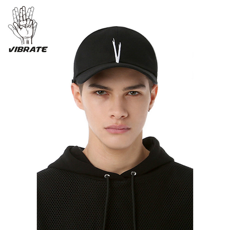 vibrate潮牌棒球帽男女同款刺绣街头潮流帽子嘻哈潮遮阳帽子
