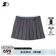 休闲女生半裙弹力内衬灰色短裙 时尚 STARTER百褶裙2026春季 新款