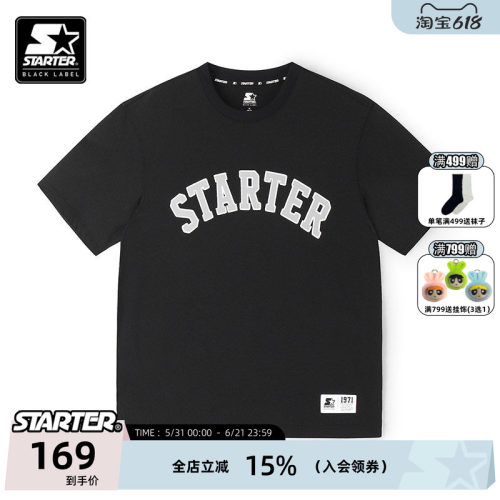 STARTER学院风格字体T恤宽松