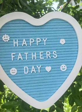 爱心毛毡字母留言板字符相框拍照