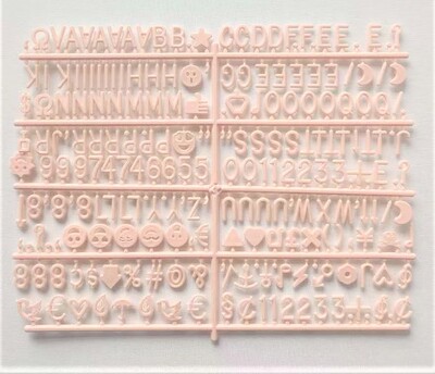 跨境原版手工毛毡字母留言板felt letterboard配套用字母木架剪刀