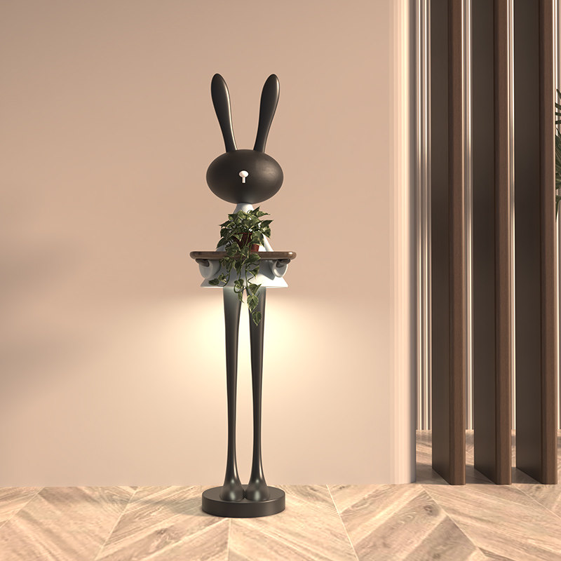 花架奶油风卡通室内装饰阳台落地花盆架现代简约绿萝摆放架置物架