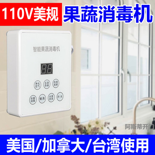 跨境果蔬消毒机 新款臭氧去农残留家用洗菜食材清洗机净化空气