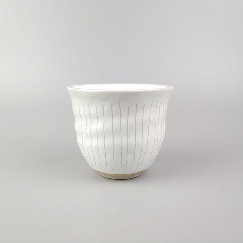 陶瓷外贸日式和风条纹无把小茶杯
