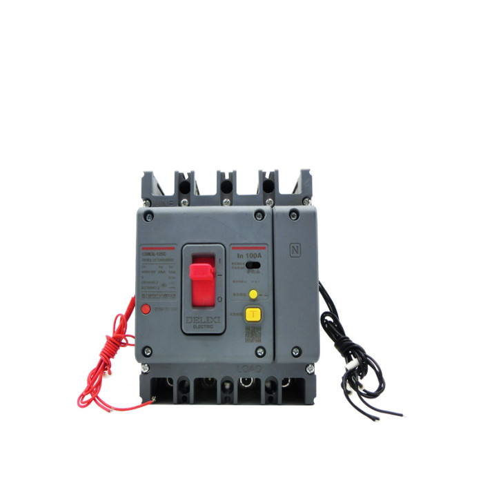 德力西漏电开关加消防脱扣器cdm3l-125s/4300分励脱扣器 辅助4340