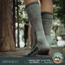 卓赫ZENHEO户外男女冬季 保暖徒步滑雪登山专业美利奴羊毛运动袜