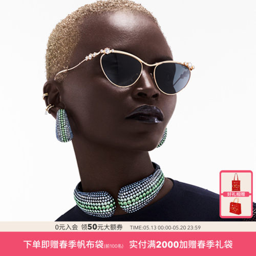 施华洛世奇防晒猫眼女性太阳镜