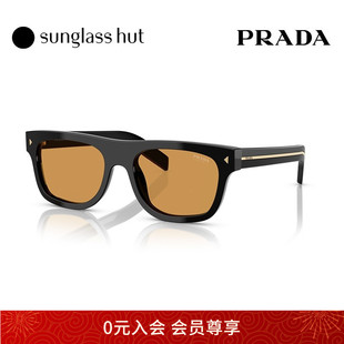 眼镜0PR PRADA普拉达 墨镜枕形时尚 太阳镜男经典 B12SF 春夏新品