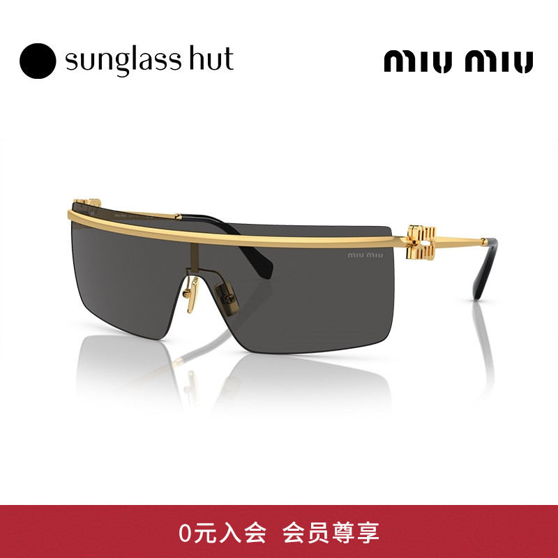MIUMIU/缪缪太阳镜女款墨镜不规则形大镜面框眼镜0MU50ZS