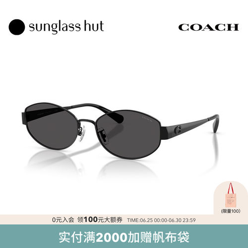 COACH/蔻驰【2026春夏新品】太阳镜女款墨镜不规则形眼镜0HC7192D