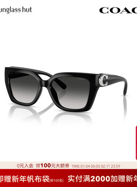 COACH/蔻驰防晒方形女性墨镜