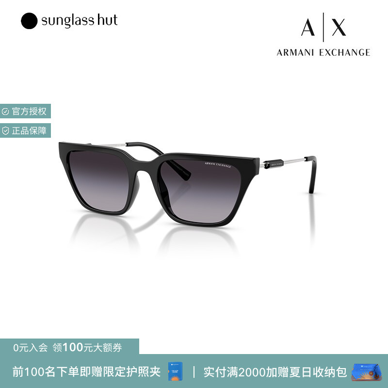 ARMANI阿玛尼太阳镜女款渐变墨镜猫眼眼镜0AX4158SF