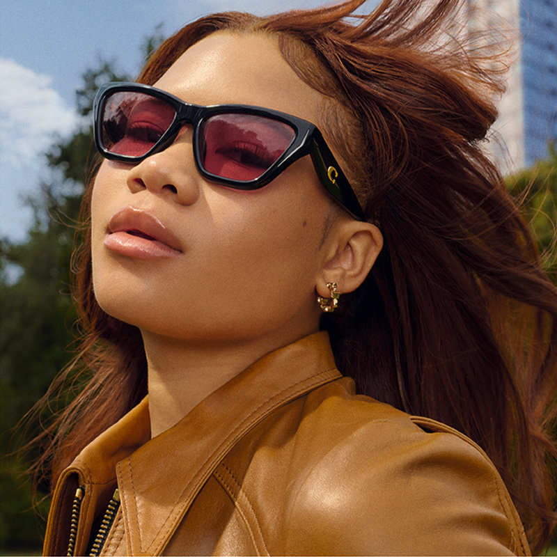 COACH/蔻驰【2026春夏新品】太阳镜女款墨镜猫眼形眼镜0HC8449U