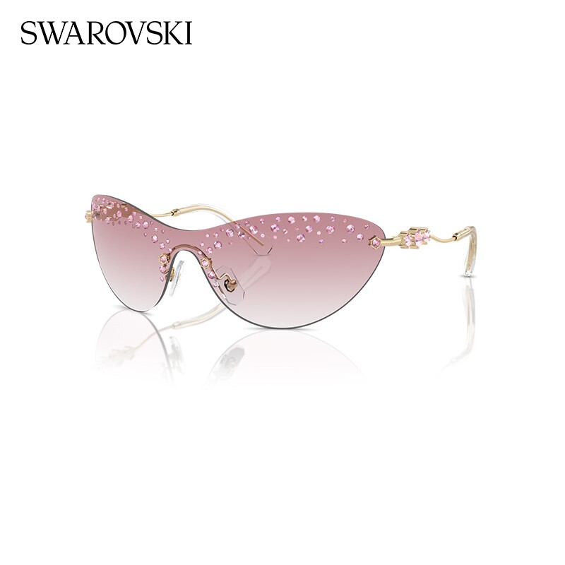 施华洛世奇太阳镜女墨镜出街时尚不规则眼镜0SK7023