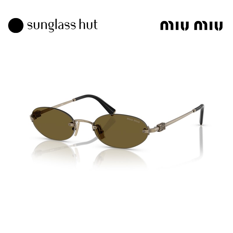 MIUMIU缪缪太阳镜女渐变墨镜椭圆形眼镜0MU A54S