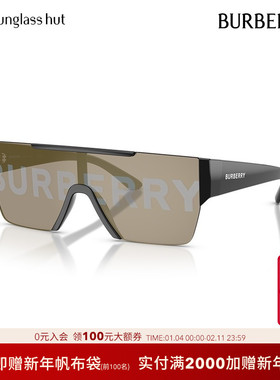 BURBERRY/博柏利小鬼同款墨镜潮流嘻哈矩形太阳镜0BE4291