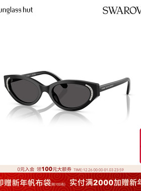施华洛世奇防晒椭圆形女性墨镜