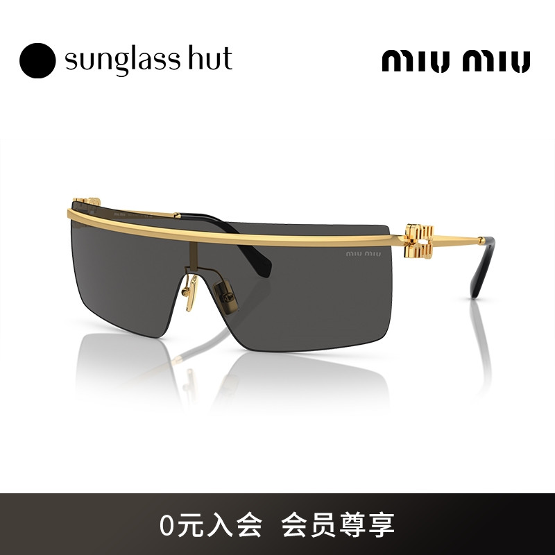 MIUMIU/缪缪太阳镜女款墨镜不规则形大镜面框眼镜0MU50ZS