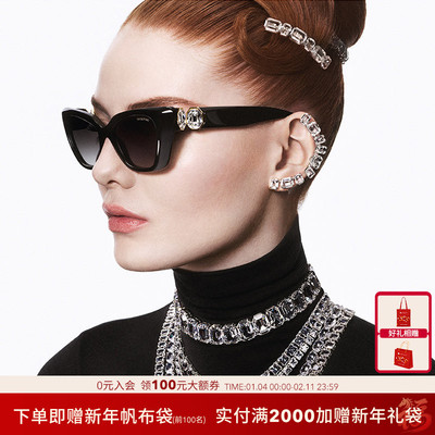 SWAROVSKI【2025秋冬新品】太阳眼镜女偏光开车墨镜猫眼0SK6047