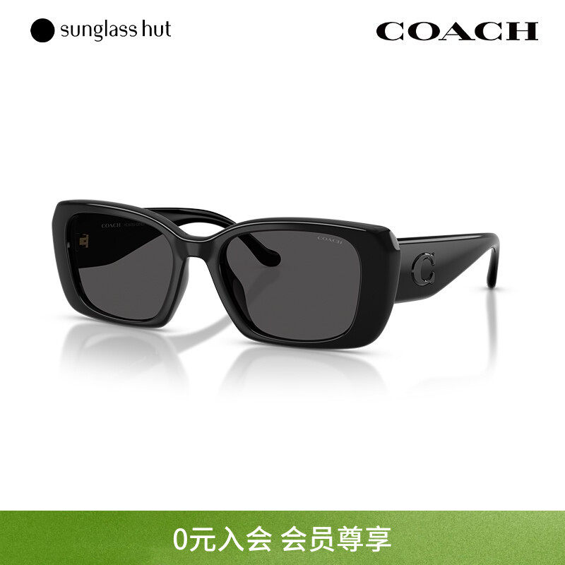COACH/蔻驰太阳镜女渐变色墨镜方形眼镜0HC8435U