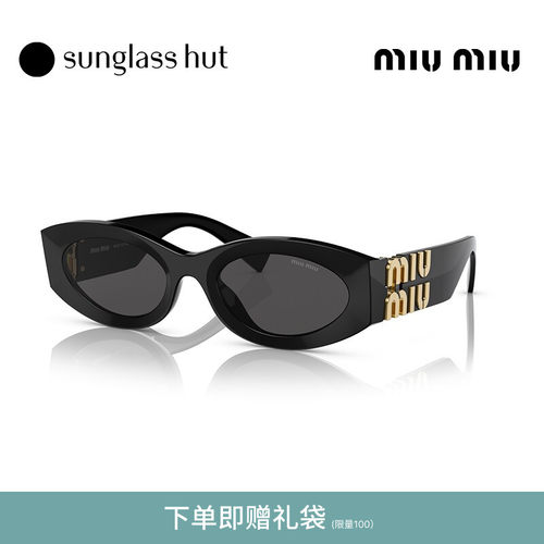 MIUMIU椭圆形女款太阳镜