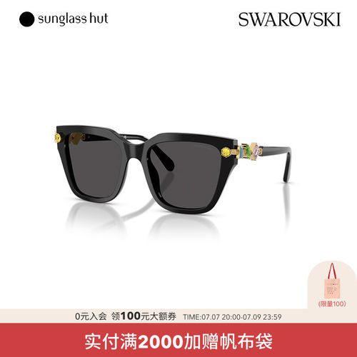 SWAROVSKI太阳镜女款墨镜不规则形眼镜0SK6041F