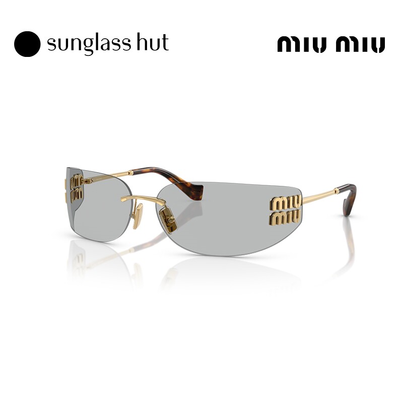 MIUMIU缪缪太阳镜女款墨镜廓形一体式眼镜0MU A51S