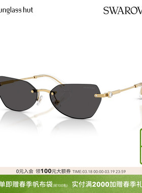 SWAROVSKI太阳镜女款墨镜不规则形眼镜0SK7038