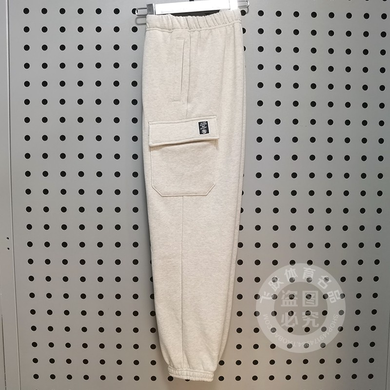 李宁男子反伍加绒保暖宽松卫裤