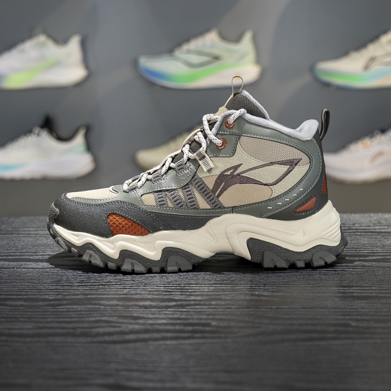 李宁加绒保暖男子系带休闲鞋