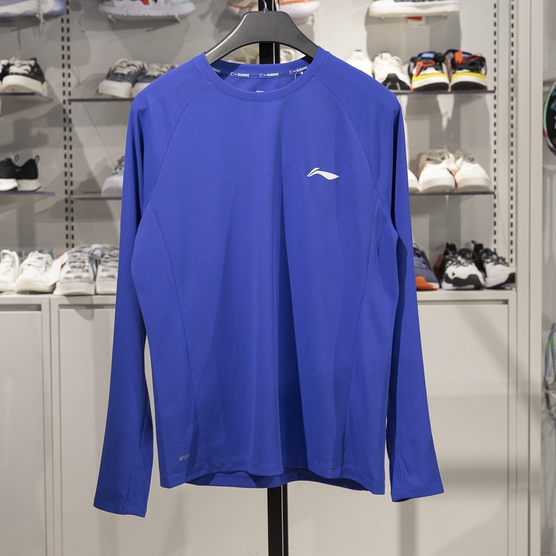 李宁长袖T恤男子2025新品专业跑步系列速干凉爽运动上衣ATLV029