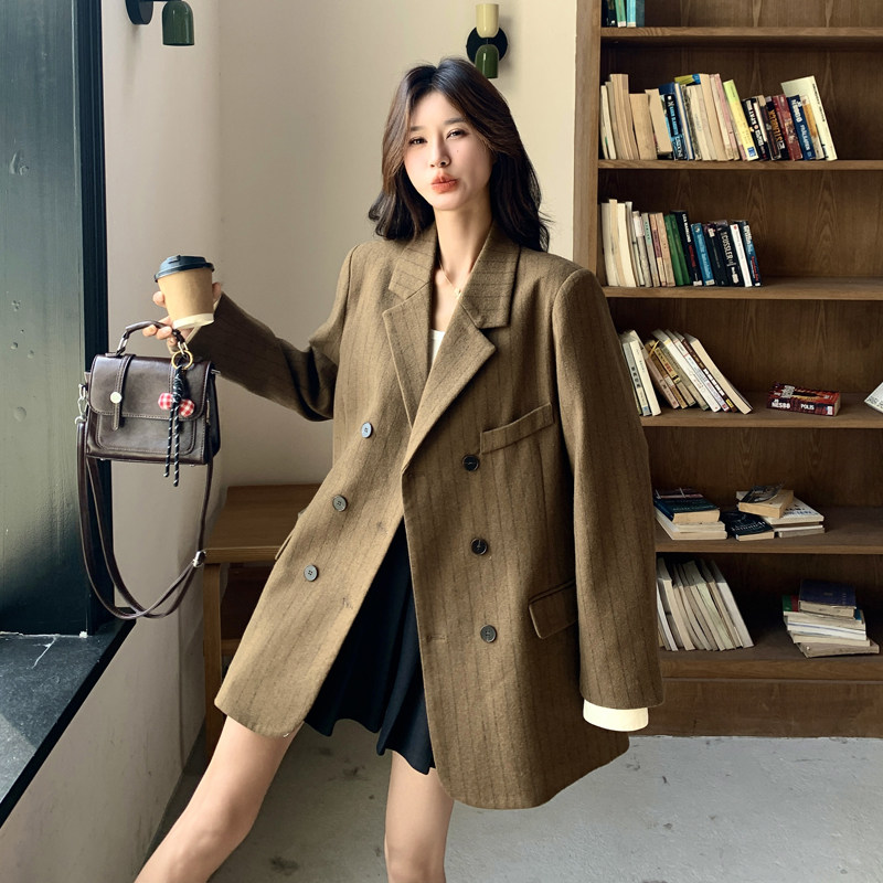 【现货】条纹羊毛西装外套P180-K268,女装西装,浙宝128A