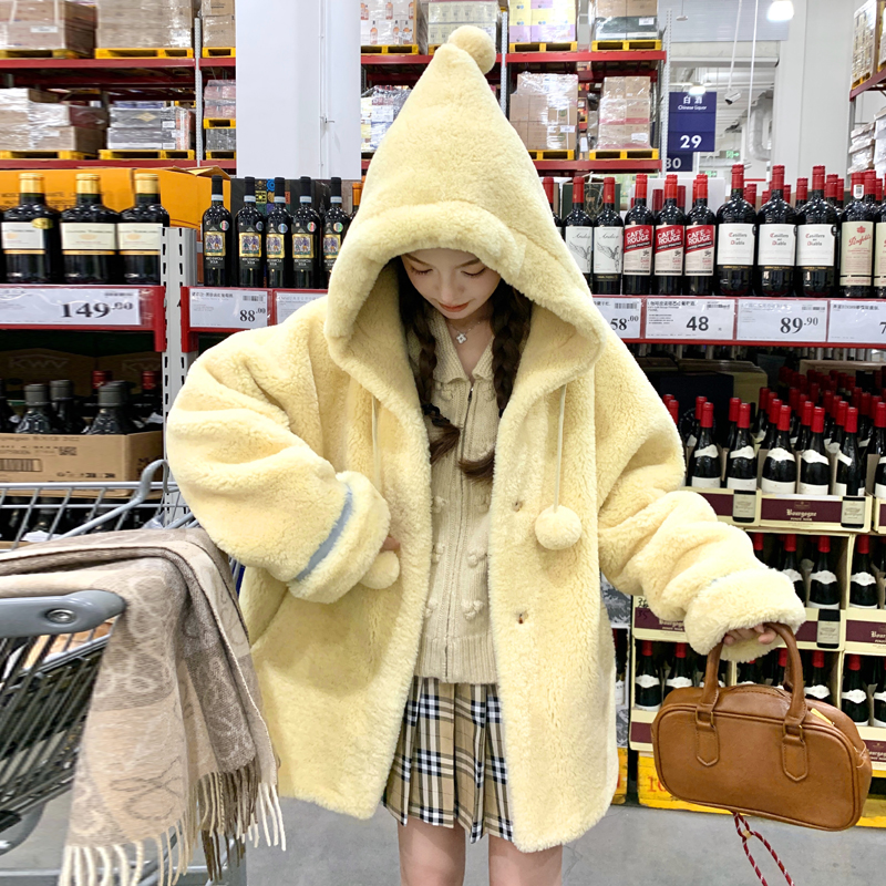 【现货】数据好皮毛一体外套P225-K328，女装棉衣/棉服，浙宝128A