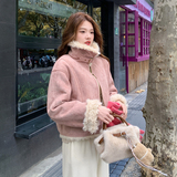 【现货】新款数据好皮毛一体外套P195-K288,女装短外套,浙宝128A,浙宝-网红风 【现货】新款数据好皮毛一体外套P195-K288,女装短外套,浙宝128A,浙宝-网红风