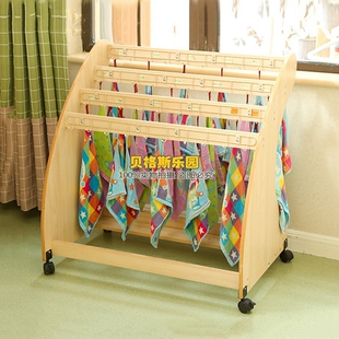 幼儿园儿童毛巾架多人茶杯柜茶桶柜早教中心收纳柜室内饮水推车