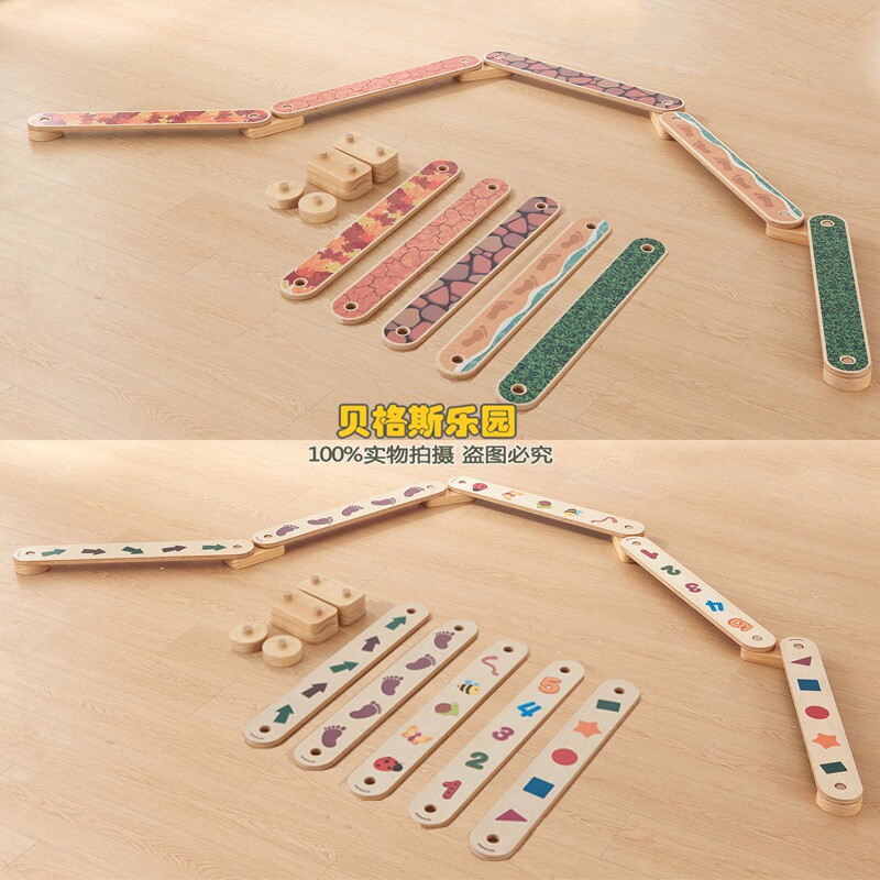 幼儿园感统平衡板独木桥步道