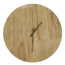 超静音 碱水面包个性 DIY实木钟表无刻度挂钟圆形卧室客厅木质时尚