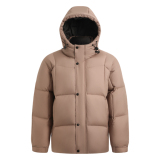 90绒带复古纯色细格百搭连帽羽绒服LMY65108-P245无差价，男装羽绒服，电商A306