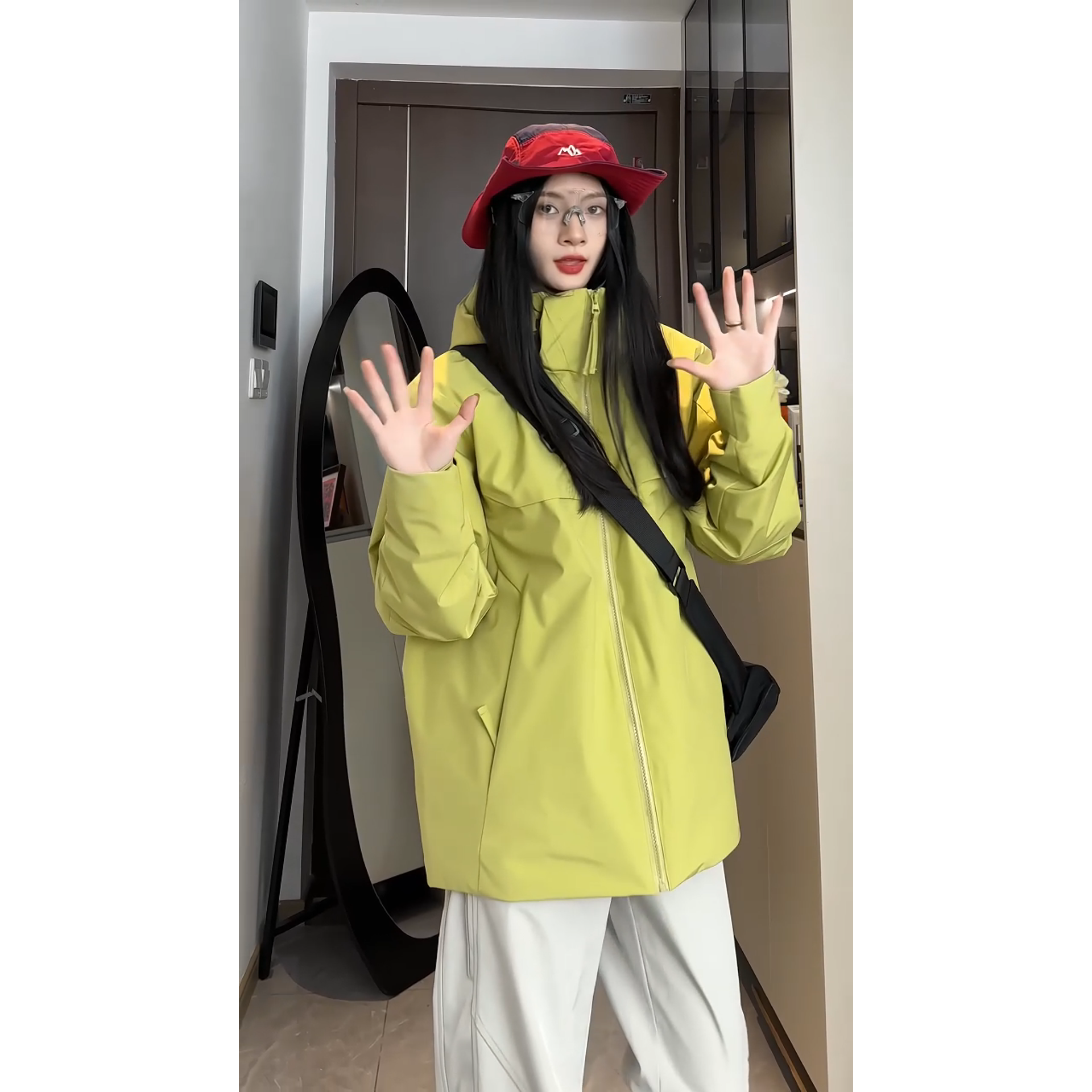 90绒带多口袋工装风可拆卸连帽男女短款羽绒服LMY65103-P215，男装羽绒服，电商A306