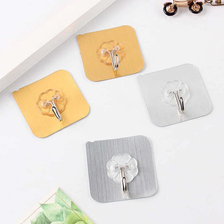 挂钩子强力粘胶墙壁挂墙上透明无痕承重浴室厨房勾粘贴免打孔粘钩