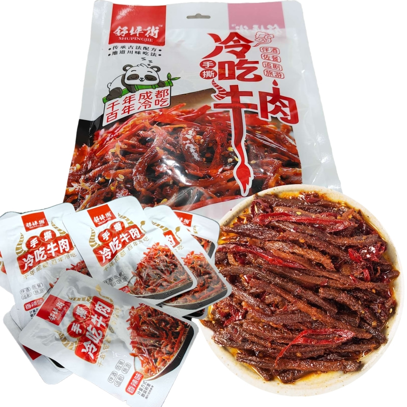 四川冷吃牛肉香辣手撕牛肉休闲零食私房菜旅游休闲成都特产舒坪街