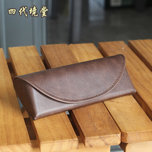 小巧便携抗压近视眼镜盒男女复古文艺高级感儿童学生眼镜收纳盒轻