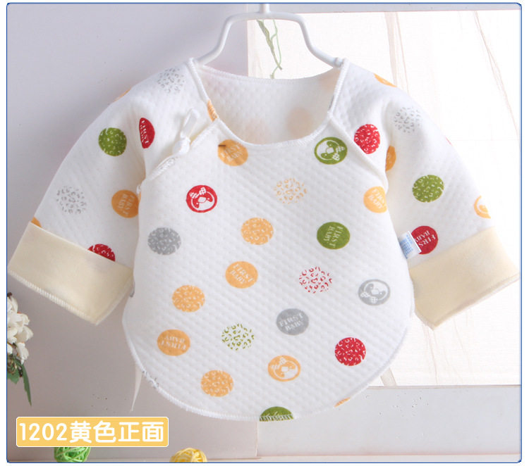[SPECIAL PRICE] 0-3 MONTHS NEWBORN HALF-BACK CLOTHES WARM MONK CLOTHES BABY STRAP-ON CLOTHES PURE COTTON