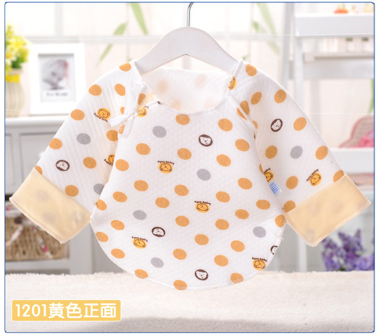 [SPECIAL PRICE] 0-3 MONTHS NEWBORN HALF-BACK CLOTHES WARM MONK CLOTHES BABY STRAP-ON CLOTHES PURE COTTON