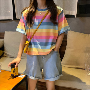 短袖T恤宽松短款上衣