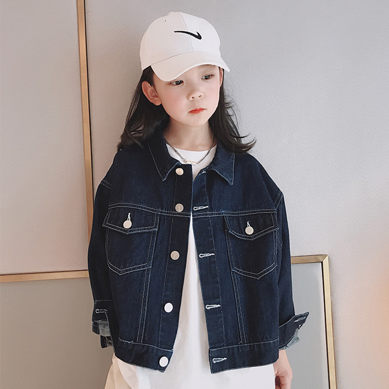 女童宽松休闲牛仔外套